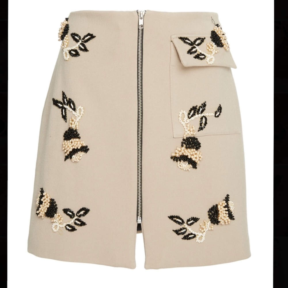 Patbo pearl embellished mini skirt